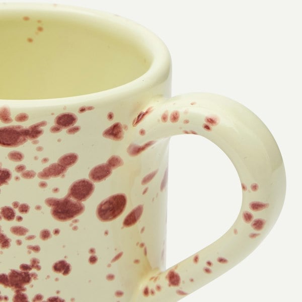 Hot Pottery Coffee Mug Cranberry