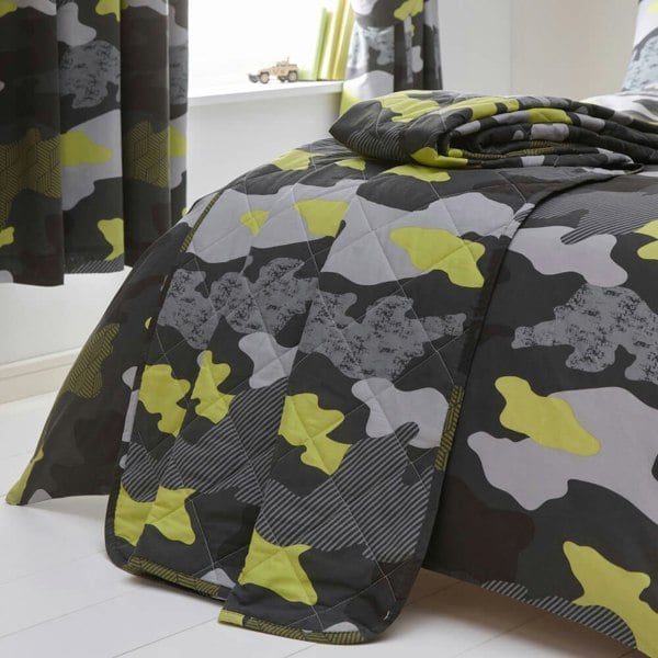 Camo Quilted Throw - Happy Linen Company