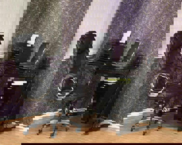 Dorel Home Northland Office Chair with high back in black