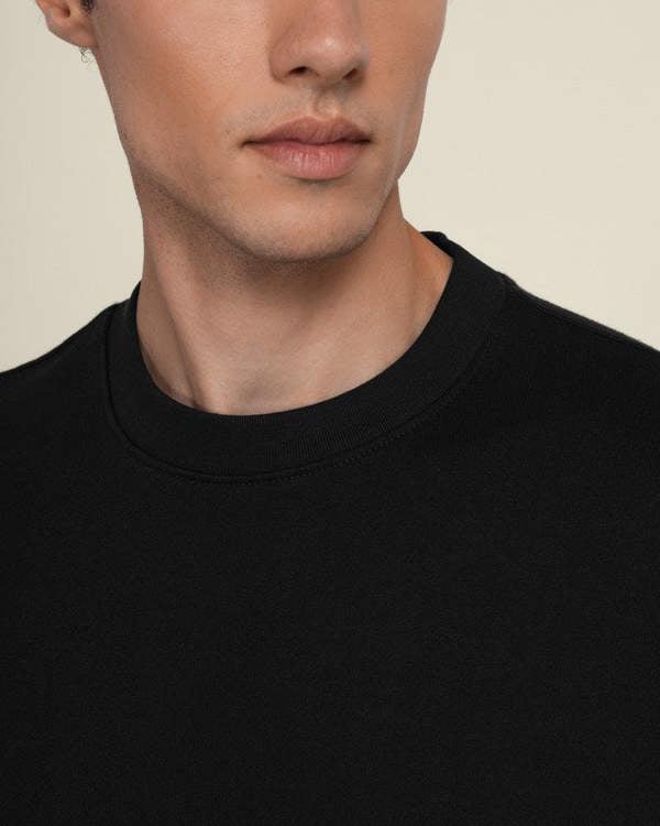 Larsson & Co Praesto - Oversized Stepped Hem Sweatshirt