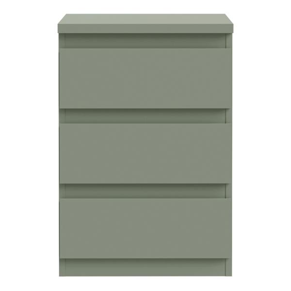 Furniture To Go Edmore 3 Drawer Bedside Chest in Sage Green