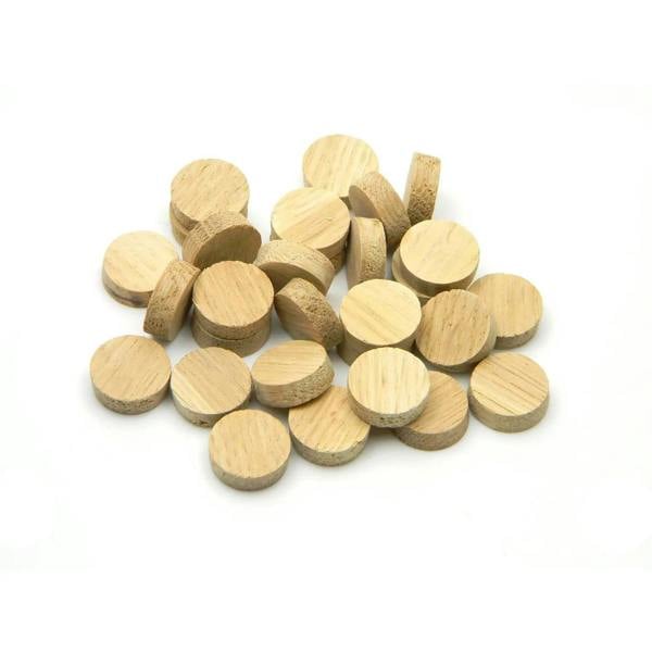 19mm - 3/4" Oak Flat Head Cross Grain Plug