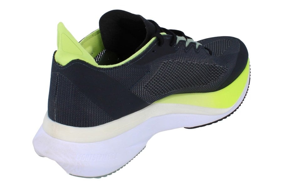 Adidas Adizero Boston 12 Mens Sneakers JI4477 - Black Yellow White - Photo 2