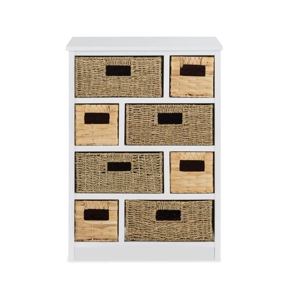 Statement Furniture Tetbury 8 Drawer Storage Unit with Baskets Assembled