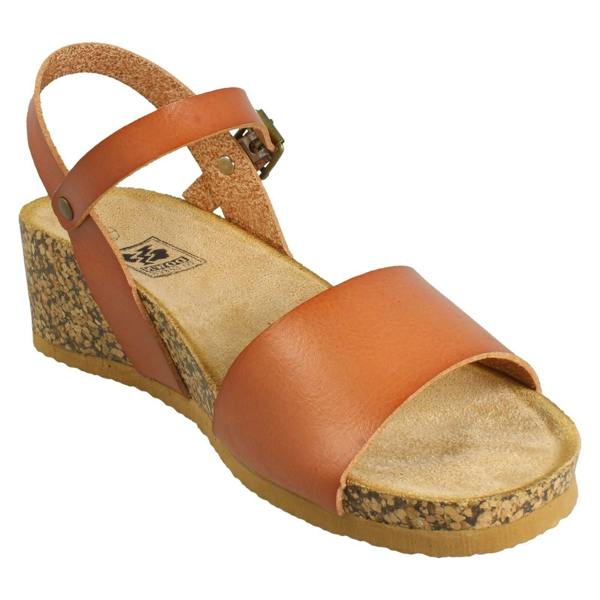 Down to Earth Ladies Down To Earth Wedge Heeled Summer Sandals F12088
