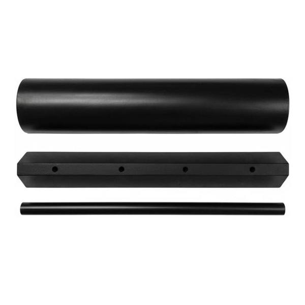 Set of three unique shapes of ski balance bars in black on a white background