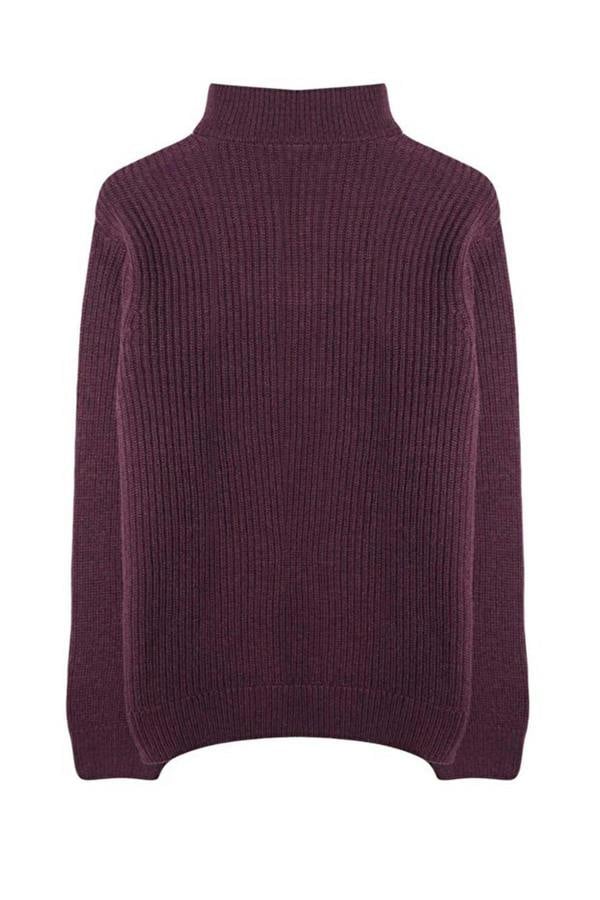 WOVCOR Regular Woolen Zippered Turtleneck Knit Men's Sweater