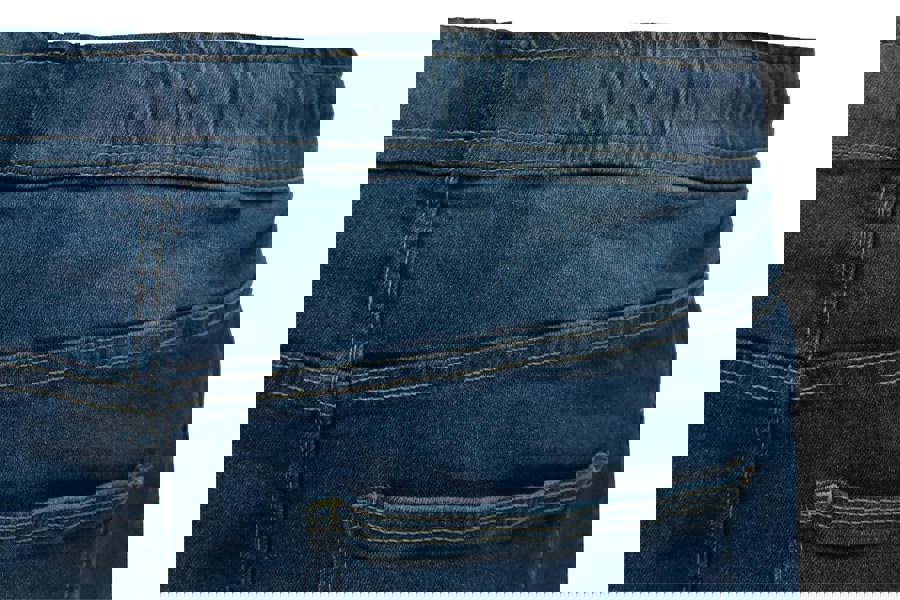 Smart Living Men's Elasticated Denim Joggers with Drawcord & Classic Pockets - Mid Wash