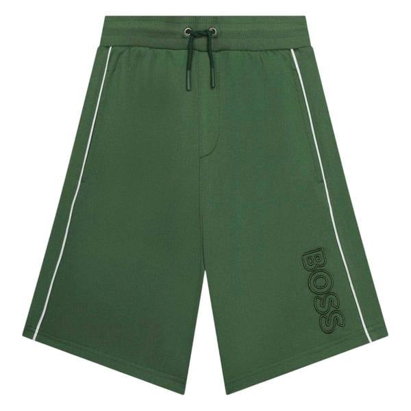 Boss Childrens/Kids Jersey Shorts - Khaki Green - 