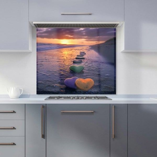 Warren Reed - Designer Heartstones at Sunset Kitchen Splashback