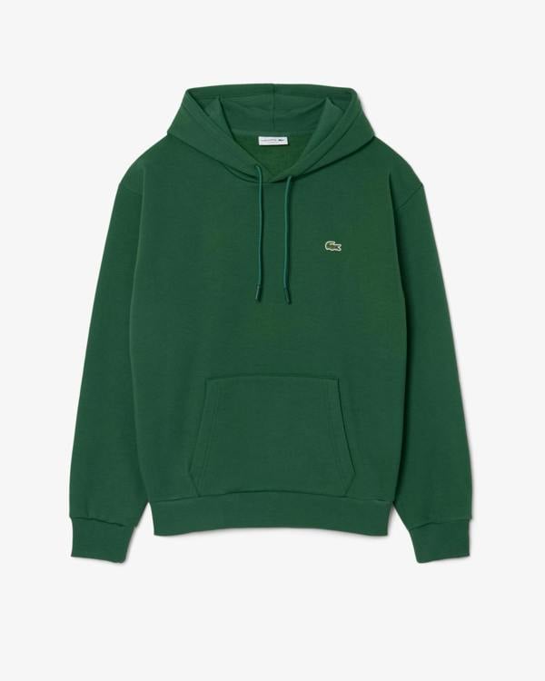 Lacoste Fleece Mens Classic Fit Hoodie - Pine Green 132 | CHO | Designer Mens Hoodies
