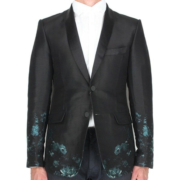 Alexander McQueen menswear floral jacquard jacket Lee McQueen archive runway collection piece