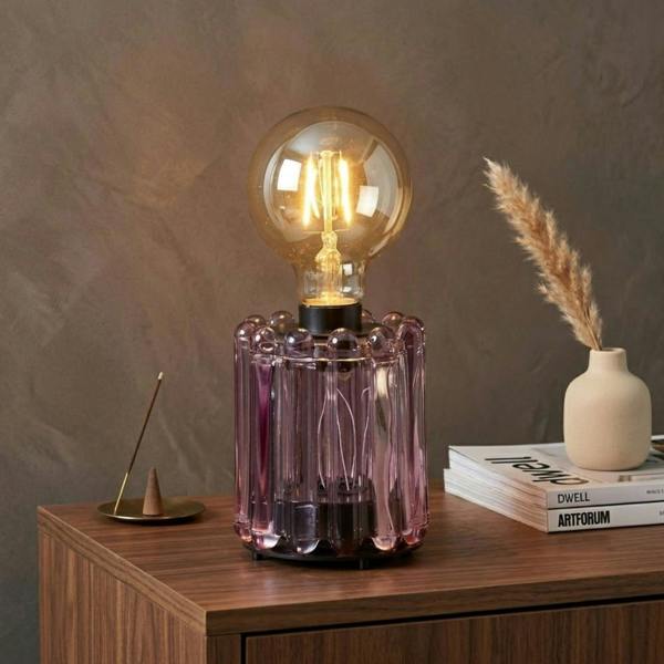 Garden Greatness Iris Bulb Milan Glass Table Lamp