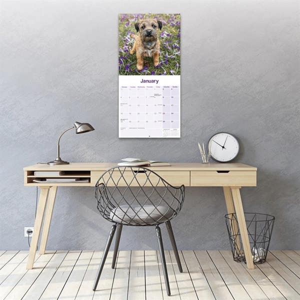 Border Terrier Calendar 2027, Wall Calendars, Month To View, Dogs, Gift
