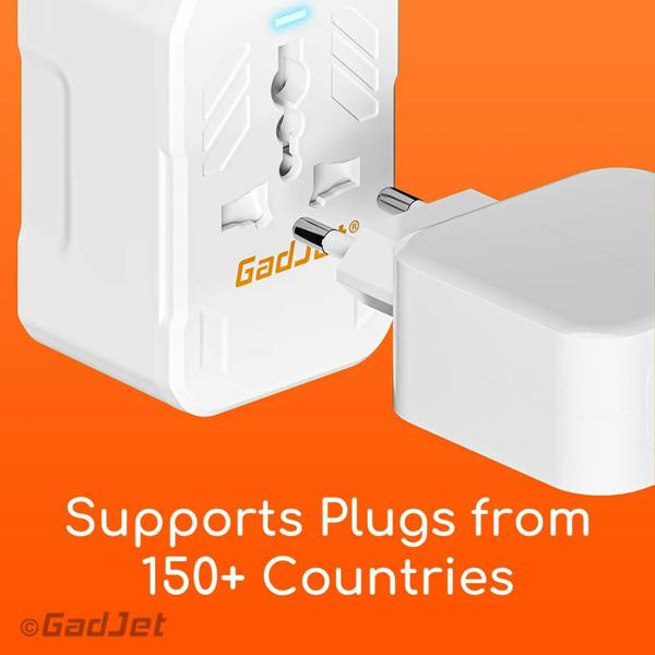 GadJet Rapid 2-Port World Travel Adapter