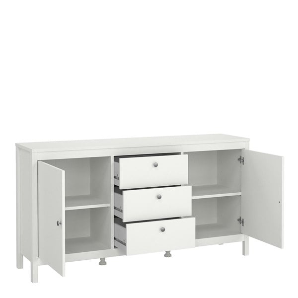 Furniture To Go Madrid Sideboard 2 doors + 3 drawers in White