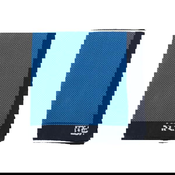 Boss Mens Logo Pocket Square - Blue