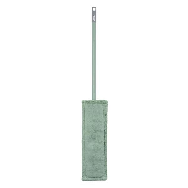 JVL Extended Microfibre Mop With 2 Replacement Heads - Green