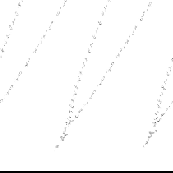 Sterling Silver Crystal Initial Necklace - MYLEE London