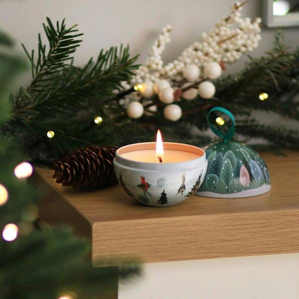 Heart & Home Christmas Tree - Tin Candle