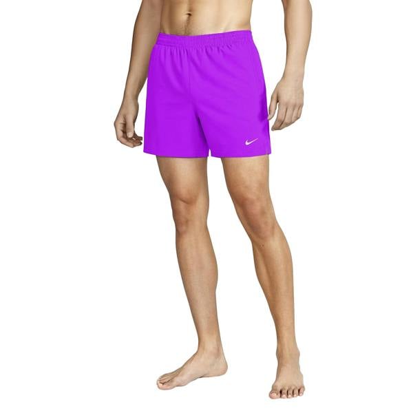 Nike Mens Embroidered Logo Regular Swim Shorts - Bright Violet - 