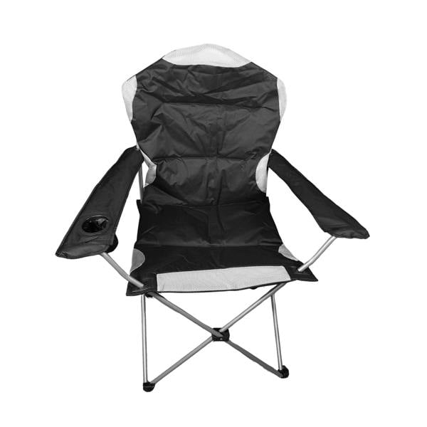 Samuel Alexander Luxury Padded High Back Folding Outdoor / Camping / Fishing Chair in Black