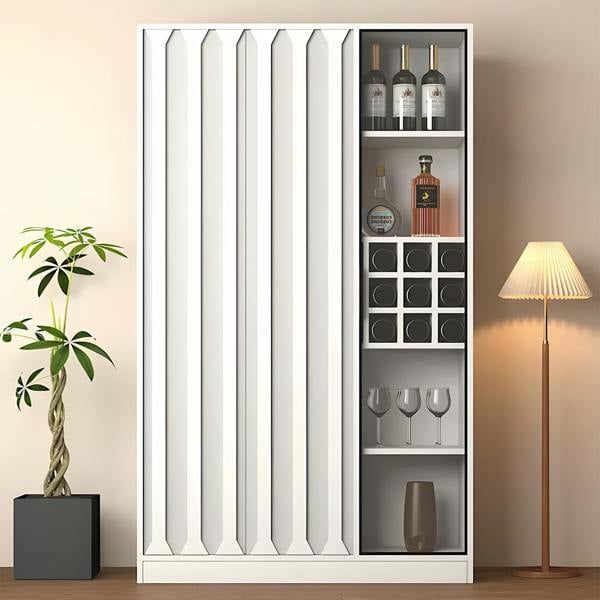 Dory Wine Cabinet, Solid Wood, More Sizes with shoe cabinet with doors