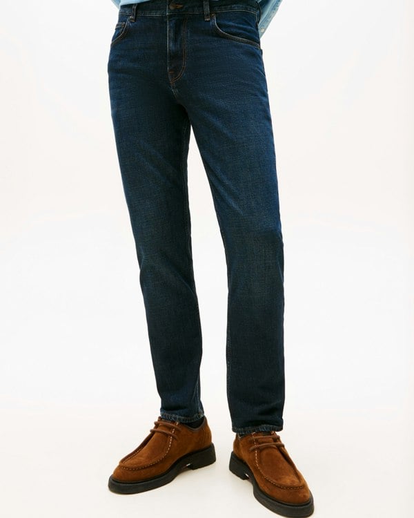 Tommy Hilfiger Denton Mens Straight Leg Jeans - Blacker Blue