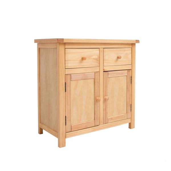 Cabinet Bits Lugo Waxed 2 Drawer 2 Door Sideboard Wood Knob