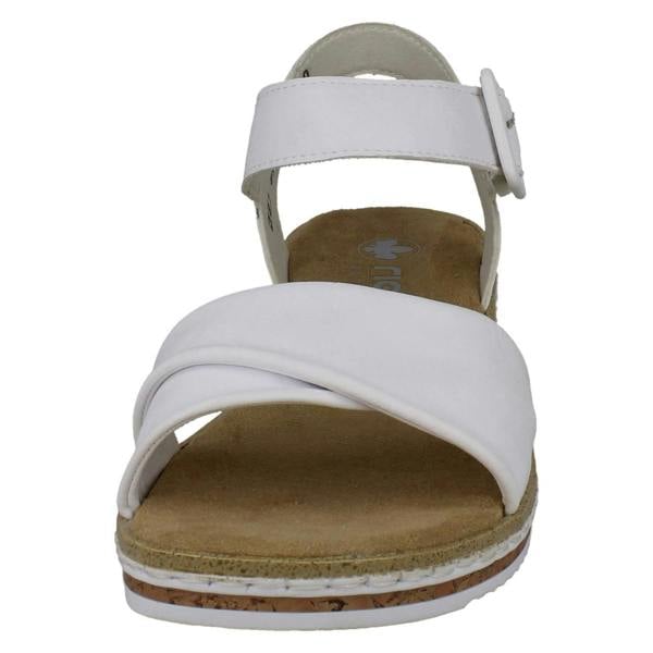 Rieker Ladies Rieker Strappy Crossover Wedge Sandals V3691