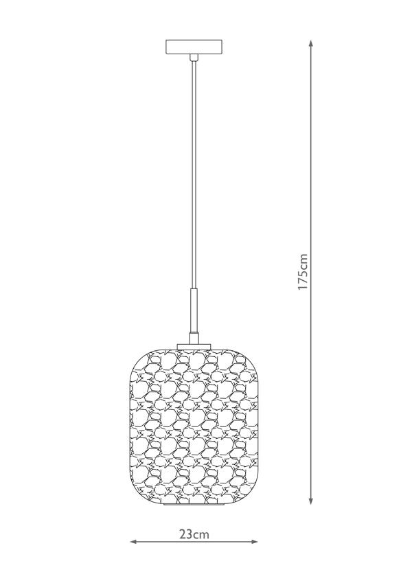 Pagazzi Lighting Quinna 1-Light Smoked Glass Pendant