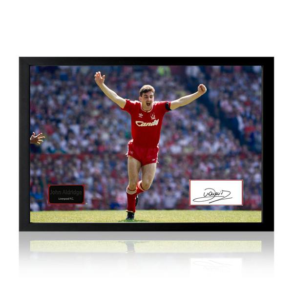 John Aldridge Signed Liverpool Cut Iconic Frame