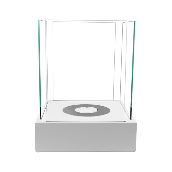 BIOFireplacesGMT Freestanding Bio Fireplace White Matt– Sunset Garden Mini Ventless