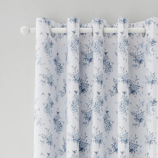 Catherine Lansfield Lucie Floral Frill Curtains