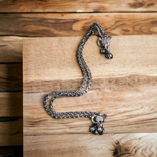 The Colourful Aura Oxidized Silver Plated Twisted Braid Chain Indian Asian Payal Anklet