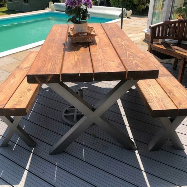 The Bespoke Carpentry Co Outdoor Chunky Dining Table (3")