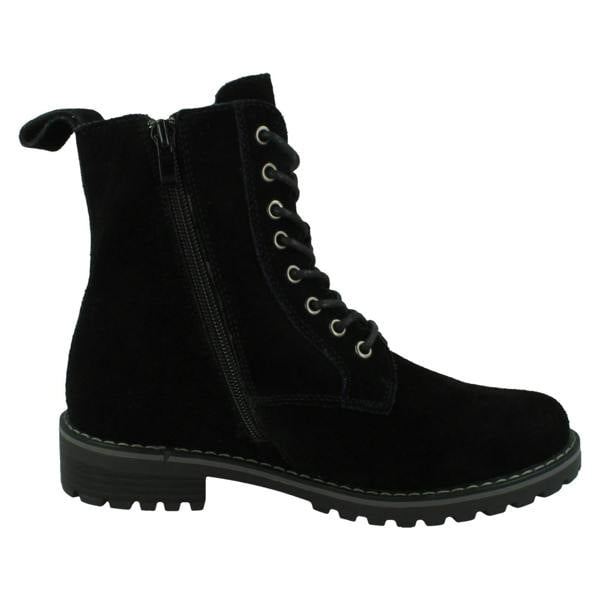 Spot On Ladies Spot On Low Lace Up Ankle Boot with Inside Zip F51206