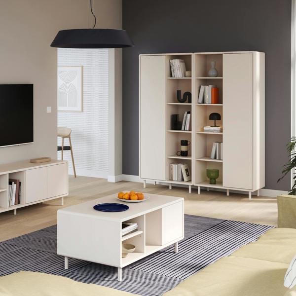 Furniture To Go Playly Coffee Table with Open Shelf and Door