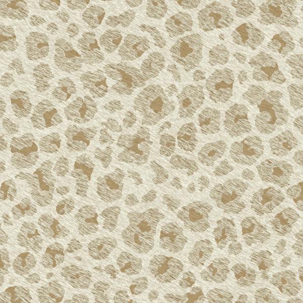 Grandeco Paul Moneypenny Cream & Gold Luxury Leopard Print Textured Wallpaper for Grandeco