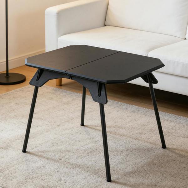 Havendro Black Portable Folding Camping Table Detachable Legs BBQ Picnic Table with Storage Bag