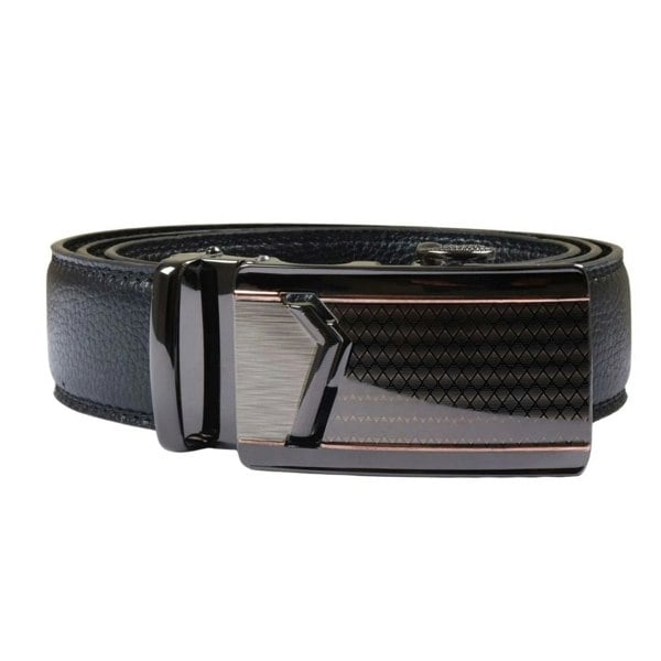 TruClothing Men’s Leather Automatic Click Buckle Adjustable Ratchet Belt