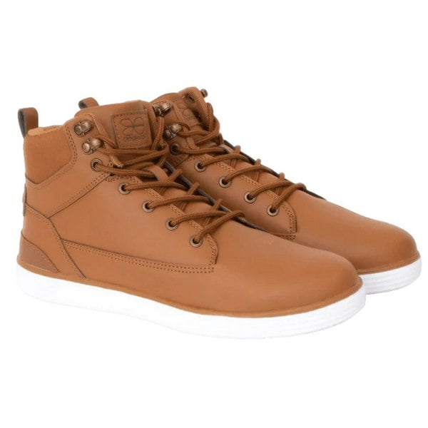 Crosshatch Mens Staiger Leather Trainers - Brown