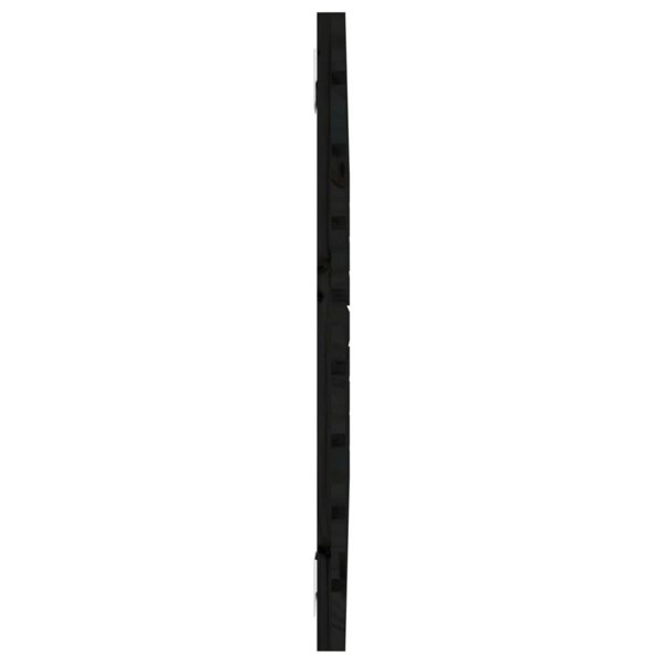 Berkfield Wall Headboard Black 96x3x63 cm Solid Wood Pine