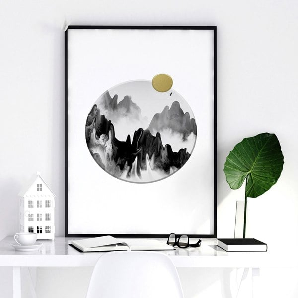 Office desk decor | set of 3 wall art prints