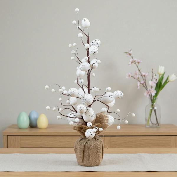 Garden Greatness Blanc Easter Egg Decorative Tree