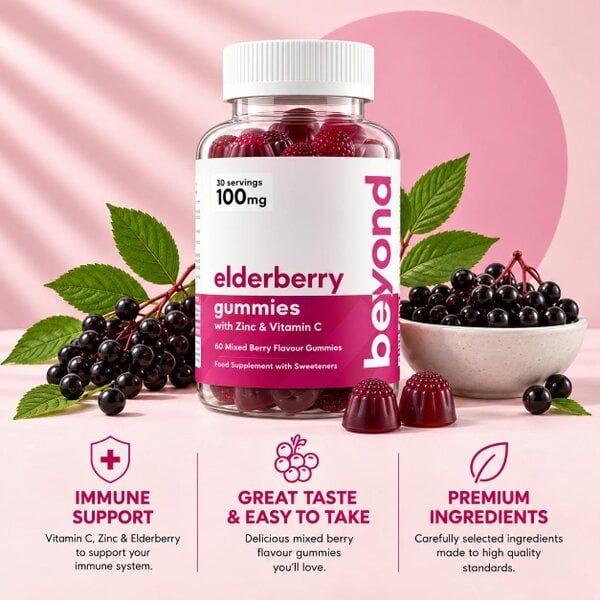 Beyond Shakers Elderberry Gummies
