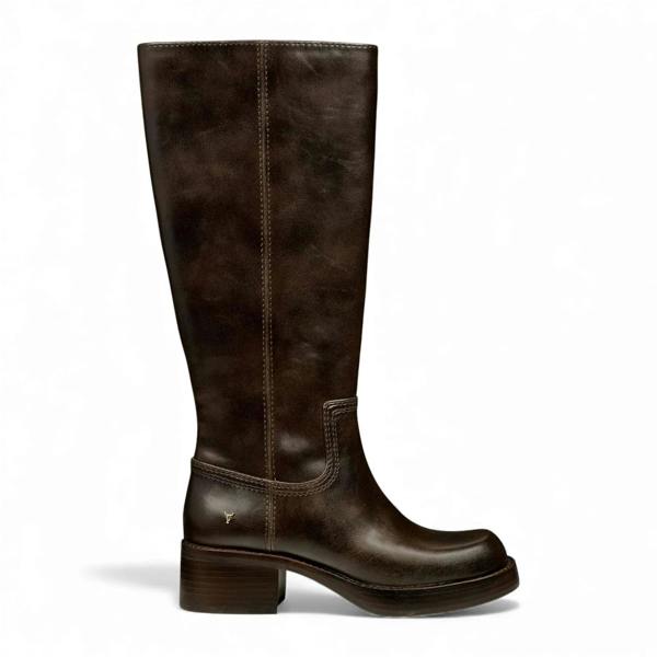 Windsorsmuth Technique - Women's Brown Faux Leather Knee-High Boots