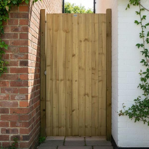 gate feather edge semi braced flat top [h.1800 x w.750] 10