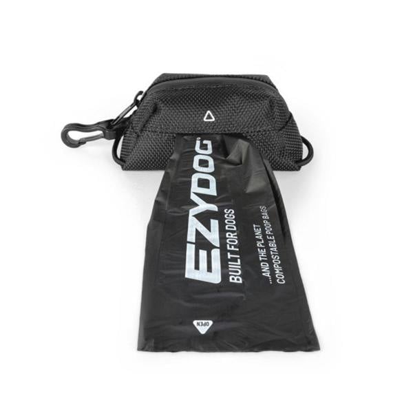 EzyDog Essential Poop Bag Holder in Black