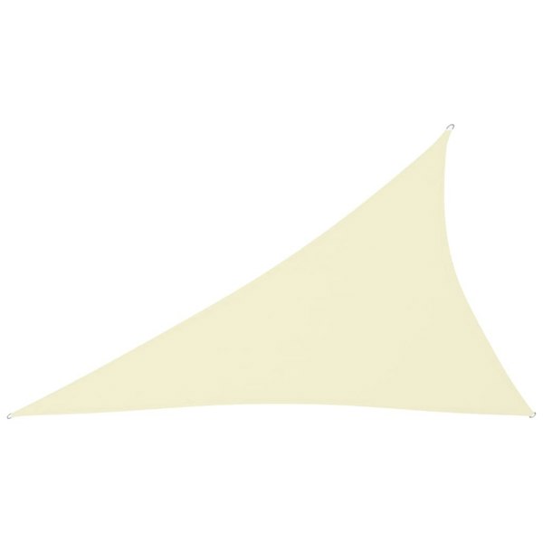 Berkfield Sunshade Sail Oxford Fabric Triangular 4x5x6.4 m Cream